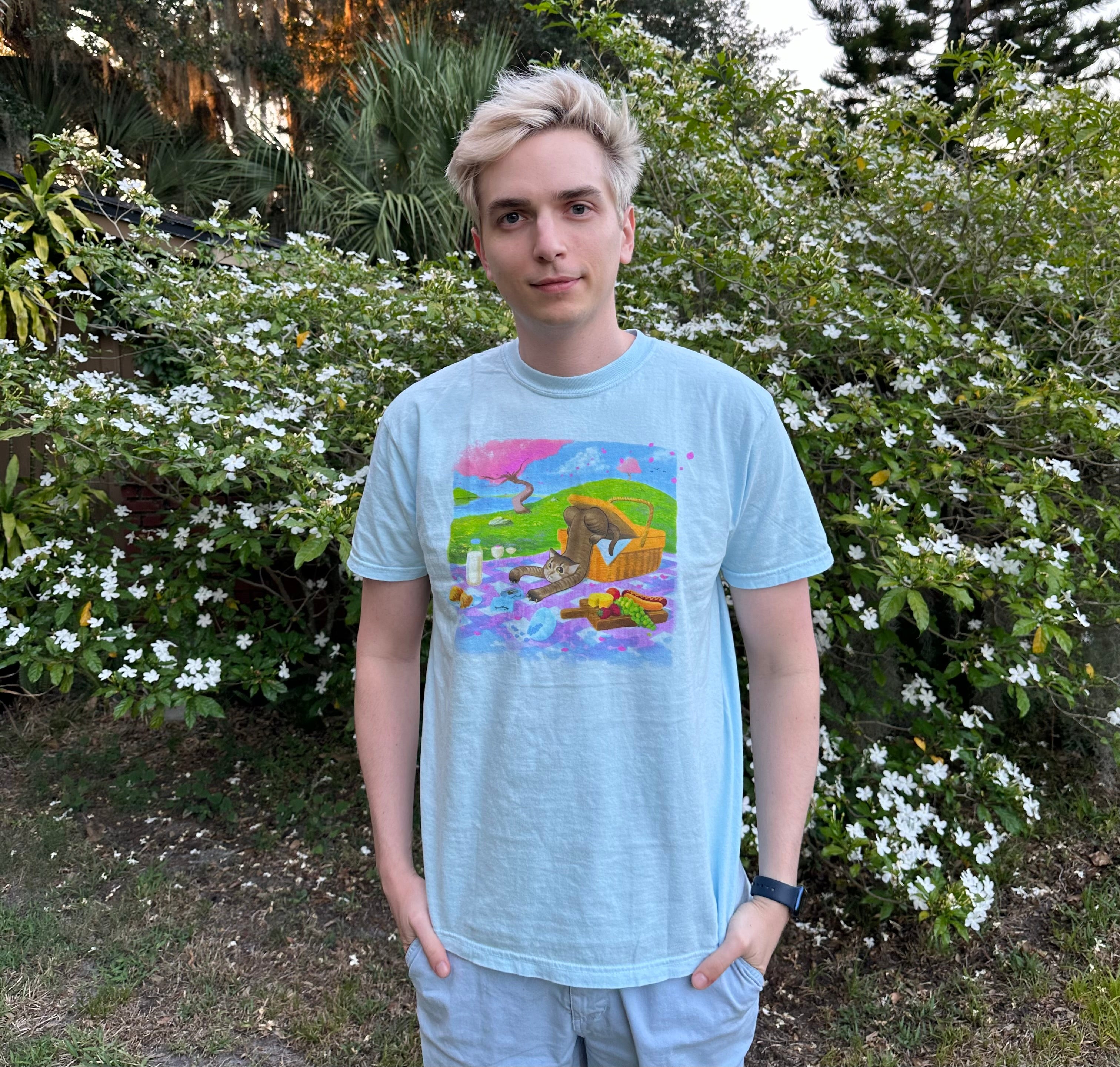 BIM Benjazzy tシャツ Bim Bim Blue Tee - Official Drew Gooden Shop